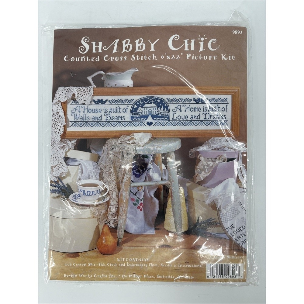 Ursula Michael Shabby Chic Counted Cross Stitch Picture Kit 6X22